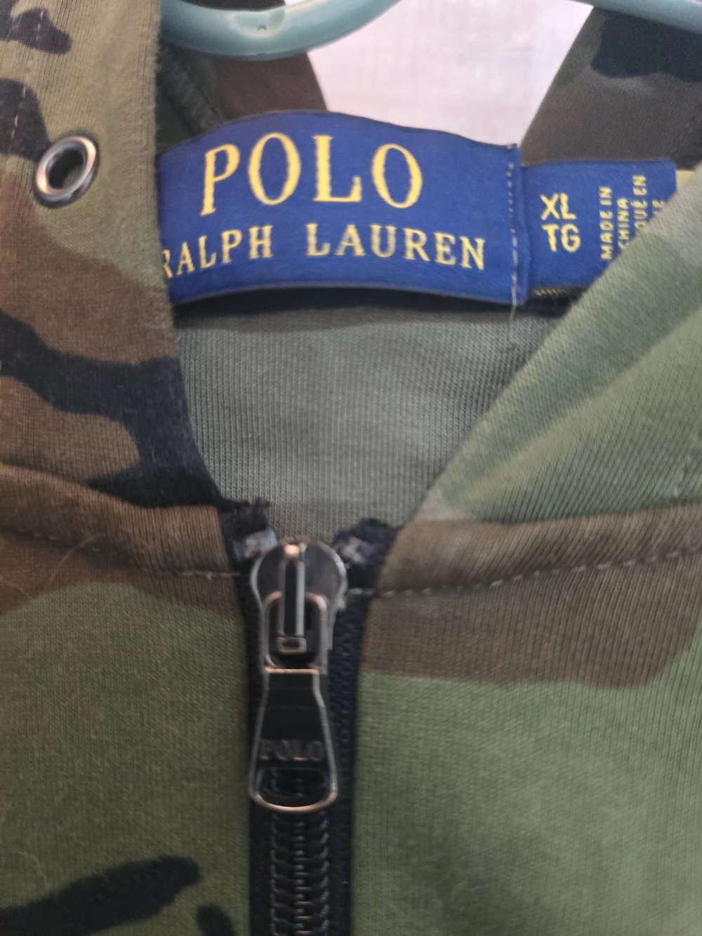 Polo by Ralph Lauren Green Camo Zip Hoodie